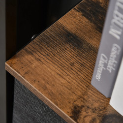 Etajera-comoda Homcom 831-398 (Rustic Brown/Dark Grey) Thumb