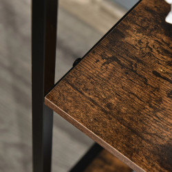 Etajera-comoda Homcom 831-407CG (Rustic Brown/Dark Grey) Thumb