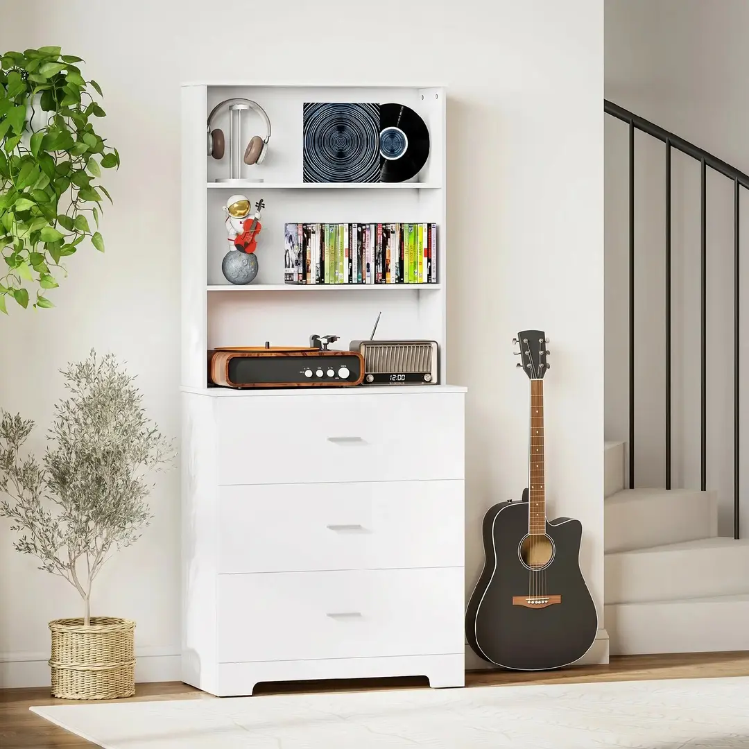 Etajera cu sertare Homcom 836-641V00WT (White)