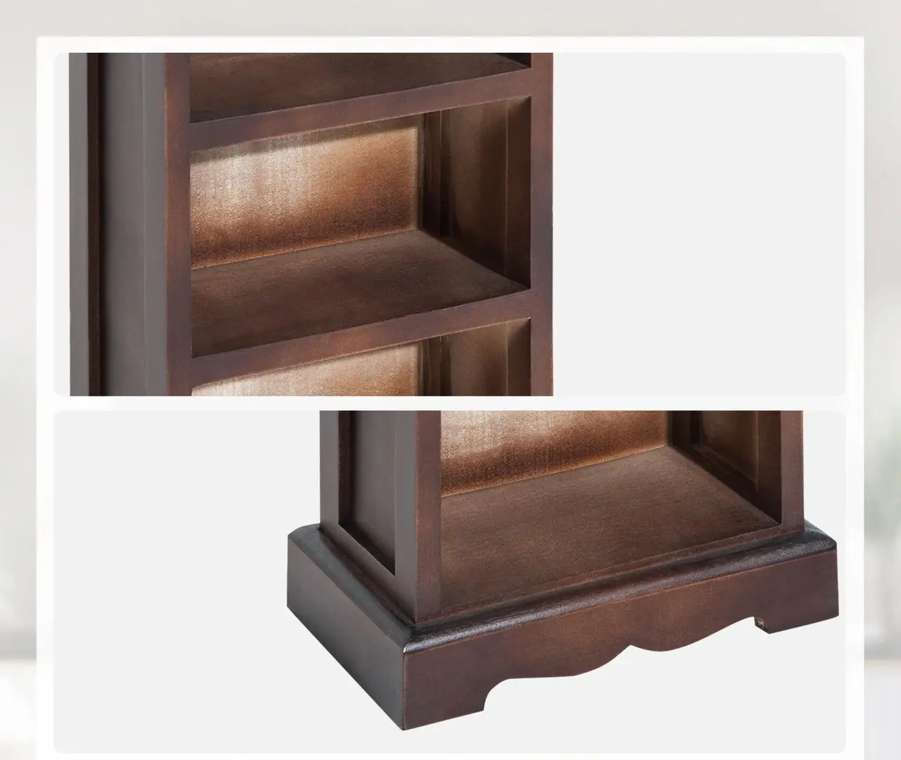 Etajera Homcom 833-301CF 30x17x90 cm (Brown)