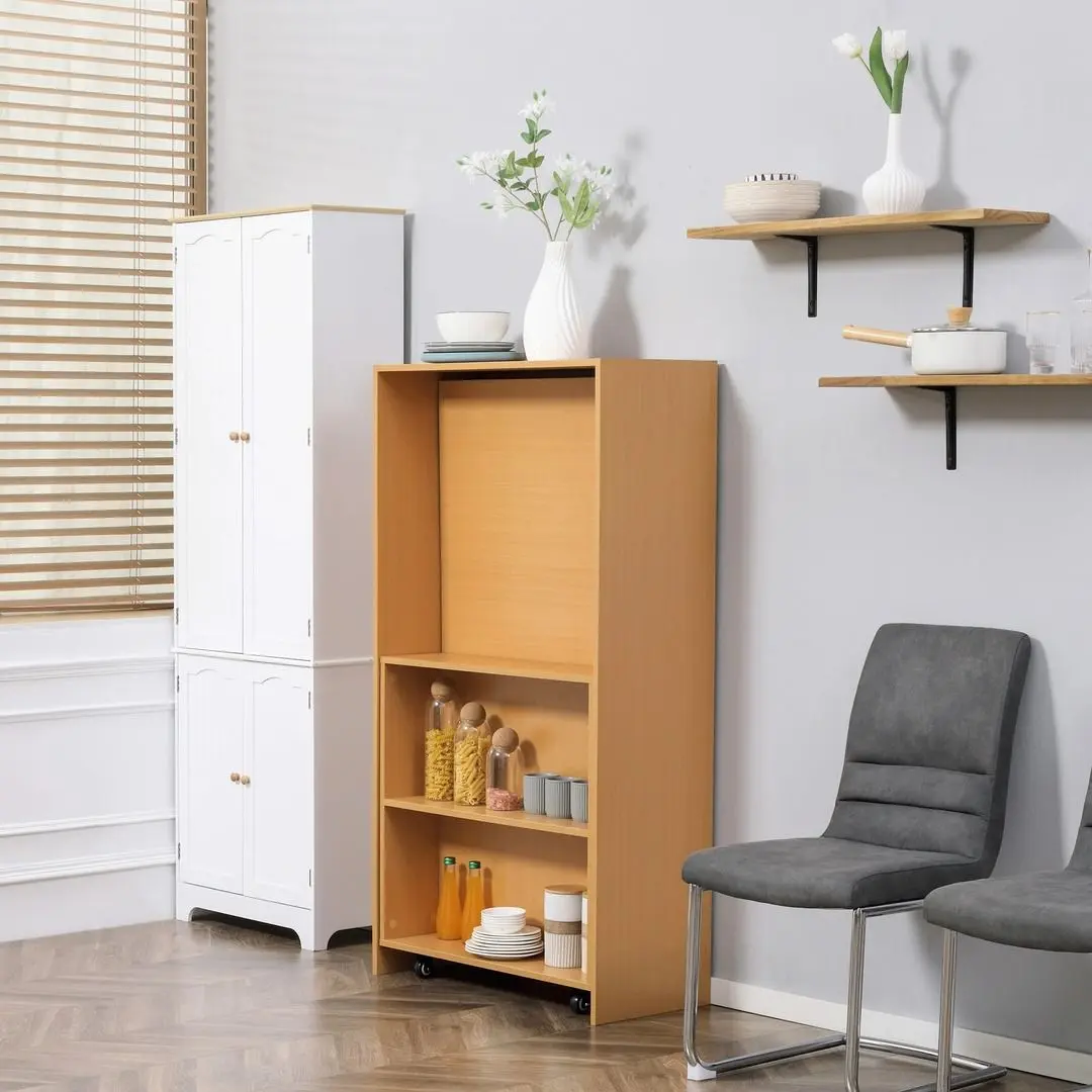 Etajera cu masa Homcom 835-681ND 36x75x144 cm (Oak)