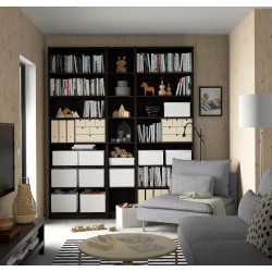 Dulap suprapus Ikea Billy 80x28x35 (Maro/Aspect Stejar) Thumb