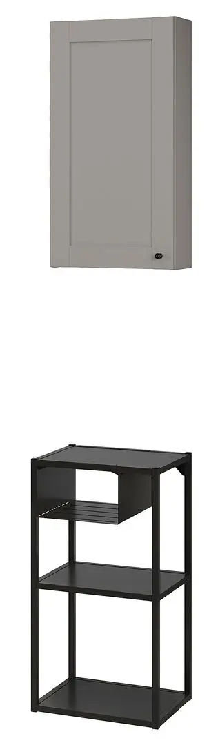 Set mobila pentru baie Ikea Enhet 40x30x150 (Antracit/Gri) - 4