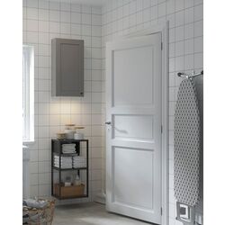 Set mobila pentru baie Ikea Enhet 40x30x150 (Antracit/Gri)
