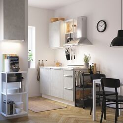 Set mobila pentru baie Ikea Enhet 40x30x150 (Alb/Aspect Beton) Thumb