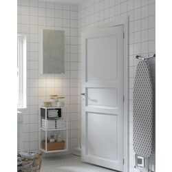 Set mobila pentru baie Ikea Enhet 40x30x150 (Alb/Aspect Beton)