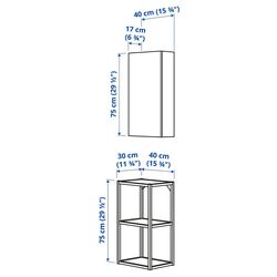 Set mobila pentru baie Ikea Enhet 40x30x150 (Alb/Gri) Thumb