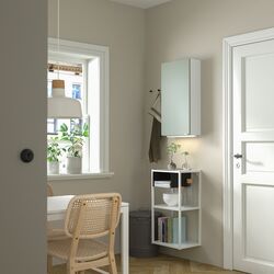 Set mobila pentru baie Ikea Enhet 40x30x150 (Alb/Gri-Verde Deschis) Thumb