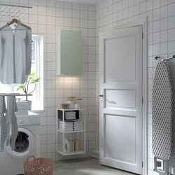 Set mobila pentru baie Ikea Enhet 40x30x150 (Alb/Gri-Verde Deschis) Thumb