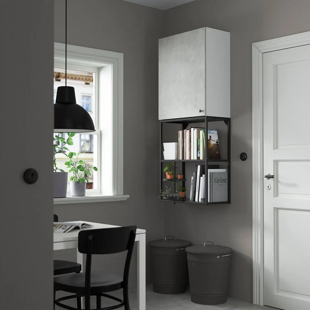 Система хранения Ikea Enhet 60x32x150 (Антрацит/Под Бетон) - 6