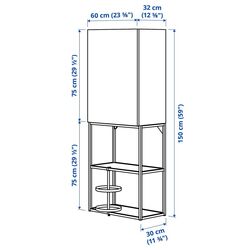 Система хранения Ikea Enhet 60x32x150 (Антрацит/Серый) Thumb