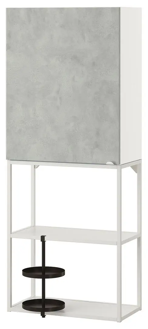Система хранения Ikea Enhet 60x32x150 (Белый/Под Бетон) - 5