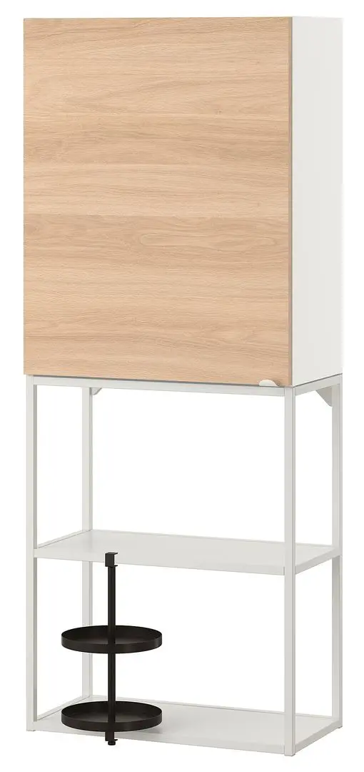 Система хранения Ikea Enhet 60x32x150 (Белый/Под Дуб) - 3