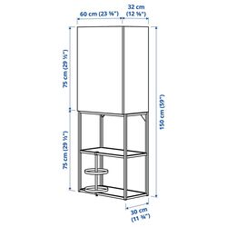 Система хранения Ikea Enhet 60x32x150 (Белый/Под Дуб) Thumb