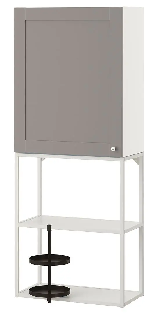 Система хранения Ikea Enhet 60x32x150 (Белый/Серый) - 5