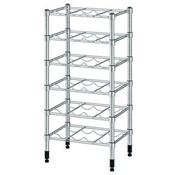 Etajera pentru sticle Ikea Omar 46x36x94 (Oțel Inoxidabil) Thumb