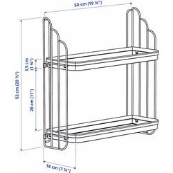 Etajera Ikea Apotekare 50x52 (Negru) Thumb