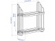 Стеллаж Ikea Apotekare 50x52 (Черный)