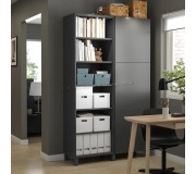 Стеллаж Ikea Besta/Lappviken/Stubbarp 120x42x202 (Темно-Серый)