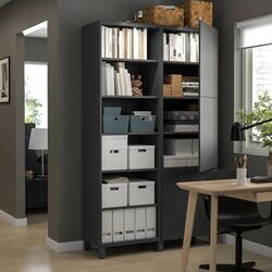Etajera Ikea Besta/Lappviken/Stubbarp 120x42x202 (Gri Inchis) Thumb