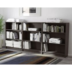 Стеллаж Ikea Billy 240x28x106 (Имитация Тёмно-коричневого Дуба)