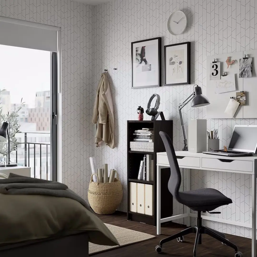 Etajera Ikea Billy 40x28x106 (Maro Inchis Aspect Stejar)