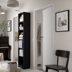 Etajera Ikea Billy 40x28x202 (Negru Aspect Stejar)