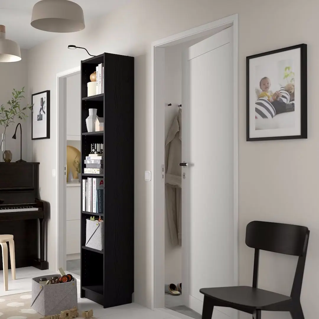 Etajera Ikea Billy 40x28x202 (Negru Aspect Stejar)