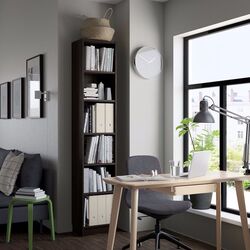 Стеллаж Ikea Billy 40x28x202 (Имитация Темно-Коричневого Дуба)