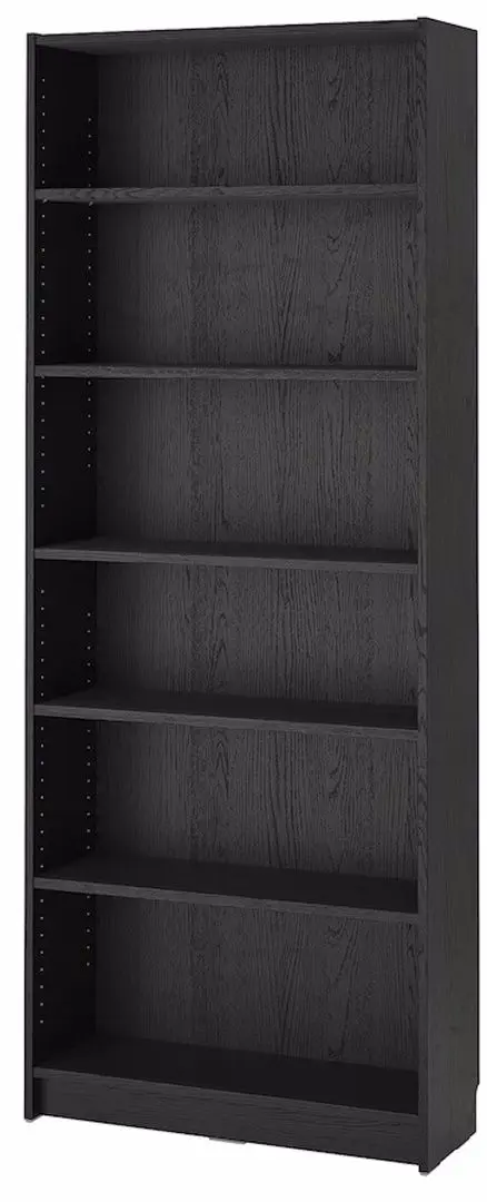Etajera Ikea Billy 80x28x202 (Negru Aspect Stejar)