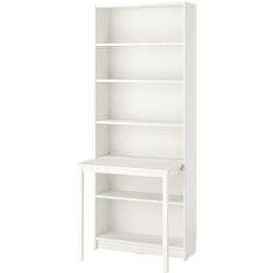 Etajera Ikea Billy cu birou 80x202 (Alb) Thumb
