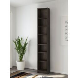 Стеллаж Ikea Billy с верхней полкой 40x28x237 (Имитация Тёмно-коричневого Дуба)