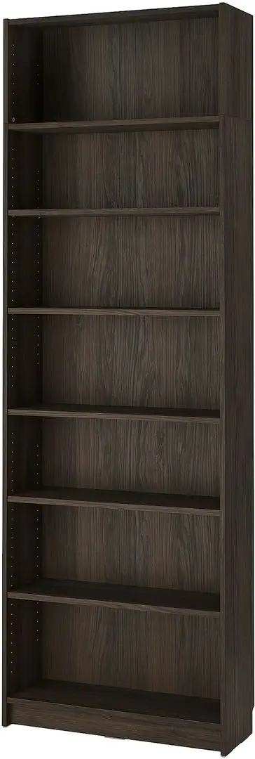 Etajeră Ikea Billy cu unitate extens superioara 80x28x237 (Maro inchis Aspect Stejar)