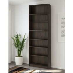 Etajeră Ikea Billy cu unitate extens superioara 80x28x237 (Maro inchis Aspect Stejar)
