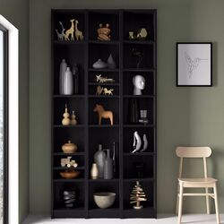 Etajera Ikea Billy cu unitati suplimentare 120x28x237 (Negru Aspect Stejar) Thumb