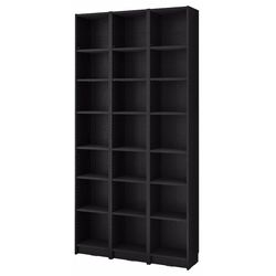 Etajera Ikea Billy cu unitati suplimentare 120x28x237 (Negru Aspect Stejar) Thumb
