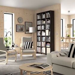 Etajera Ikea Billy cu unitati suplimentare 120x28x237 (Maro Inchis Aspect Stejar) Thumb