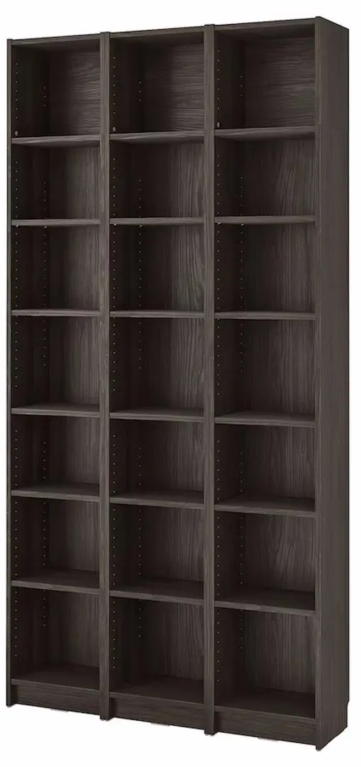 Etajera Ikea Billy cu unitati suplimentare 120x28x237 (Maro Inchis Aspect Stejar)