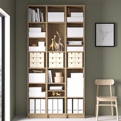 Etajera Ikea Billy cu unitati suplimentare 120x28x237 (Aspect Stejar) Thumb