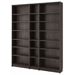Etajera Ikea Billy cu unitati suplimentare 200x28x237 (Maro Inchis Aspect Stejar) Thumb