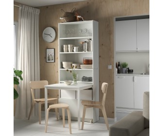 Etajera Ikea Billy cu birou/sertar 80x202 (Alb)