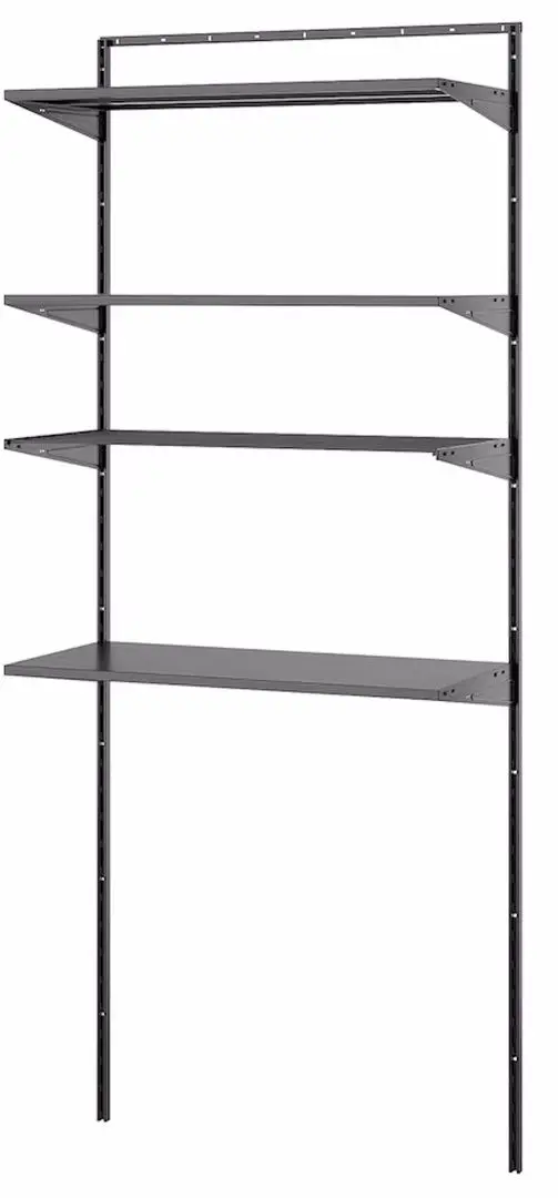 Etajera Ikea Boaxel 82x40x201 (Antracit/Metal)