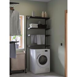 Etajera Ikea Boaxel 82x40x201 (Antracit/Metal)