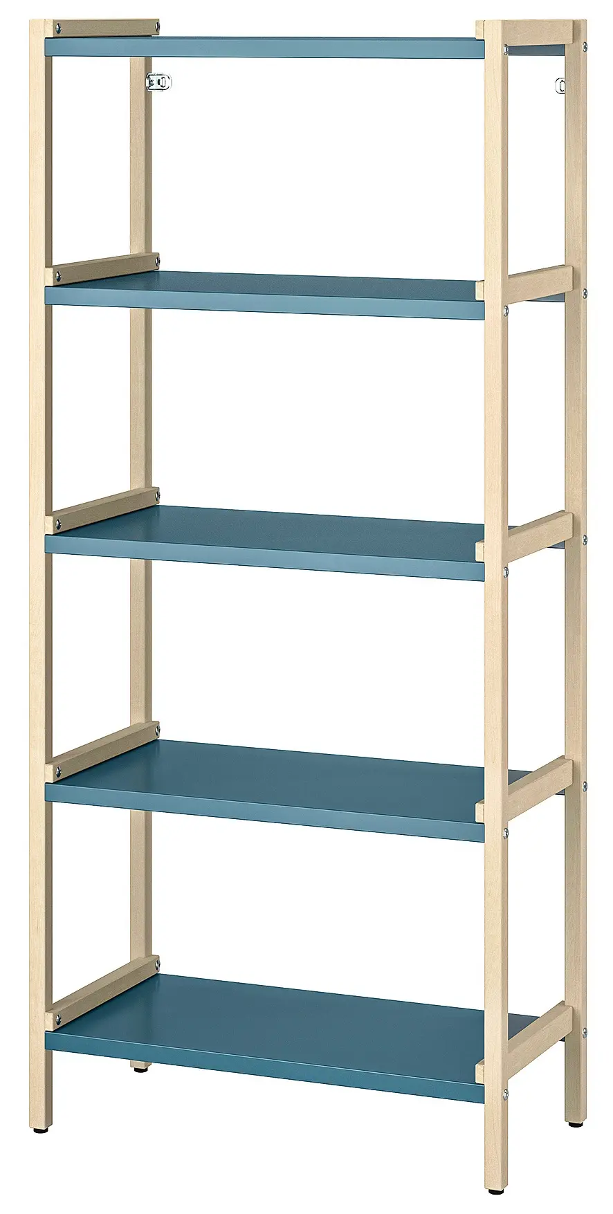 Стеллаж Ikea Ekenabben 70x34x154 (Тополь/Синий) - 2