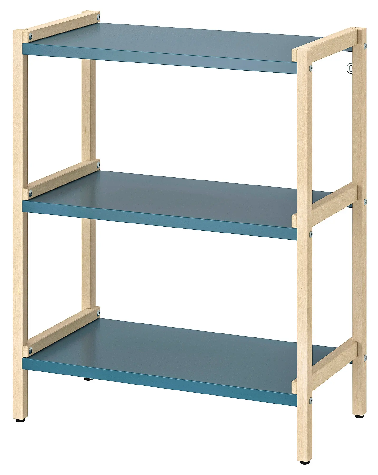 Стеллаж Ikea Ekenabben 70x34x86 (Тополь/Синий) - 2