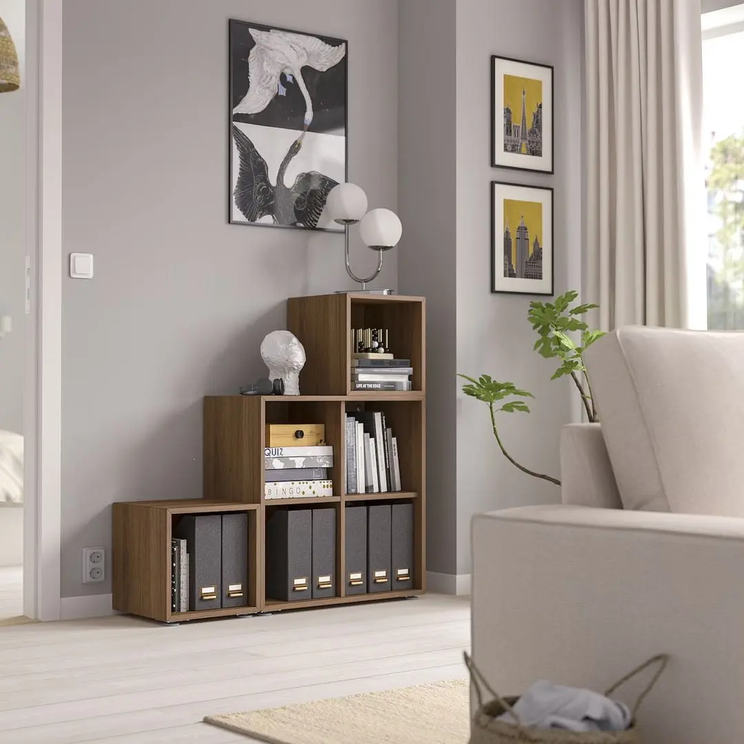 Etajera Ikea Eket 105x35x107 (Aspect Nuc)