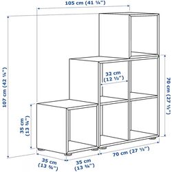 Etajera Ikea Eket 105x35x107 (Aspect Nuc) Thumb