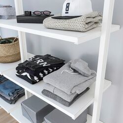 Etajera Ikea Elvarli 2 sectiuni 175x51x222-350 (Alb) Thumb