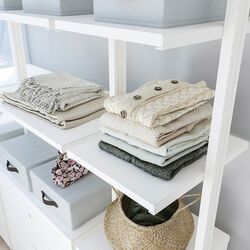 Etajera Ikea Elvarli 3 sectiuni 178x51x222-350 (Alb) Thumb