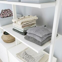 Etajera Ikea Elvarli 3 sectiuni 258x51x222-350 (Alb) Thumb